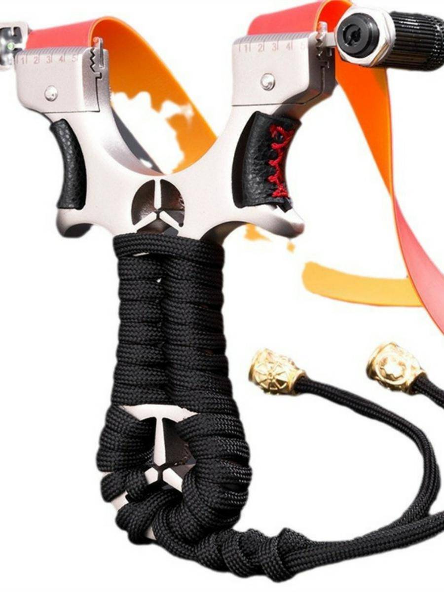 2024 new aluminum alloy slingshot 304 stainless steel high precision outdoor flat skin avoid fast pressure laser sight