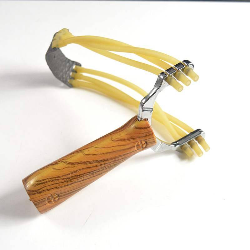 Alloy slingshot Wolf Outdoor Toys Shooting Woodpiece Three Card Snake Sonogar