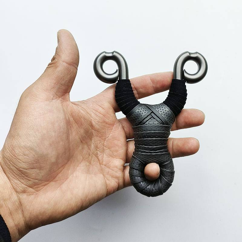 Lao Xia cold bending slingshot traditional straight semi -closed mouth high -top band positioning positioning blasting black gold