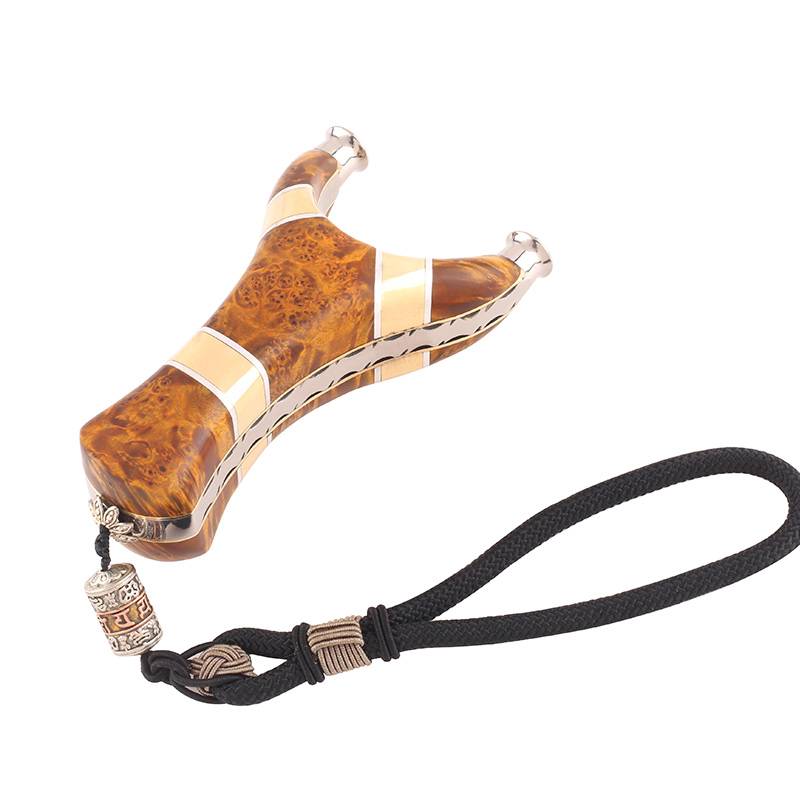 Huo Liuli all -titanium alloy anti -curved sling out outdoor competition handmade TC21 solid wood flying tiger bullet high precision