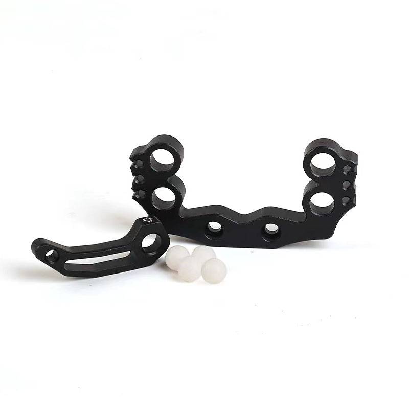 Owl slingshot bow head dual -use flat skin round pickup ball accessories support the aviation aluminum fast pressure large bow door multi -function
