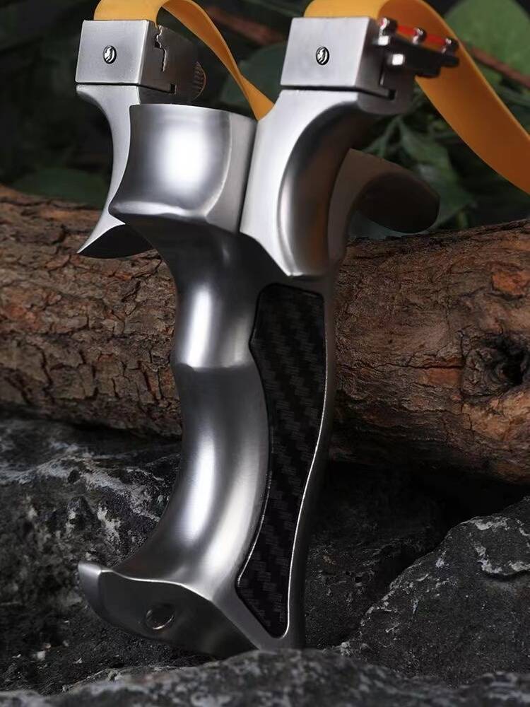 Gai Shi Hero Slingshot High -precision Stainless Steel Metal Light Quick pressure Precision Genuine Flat Bombers Adult Outdoor