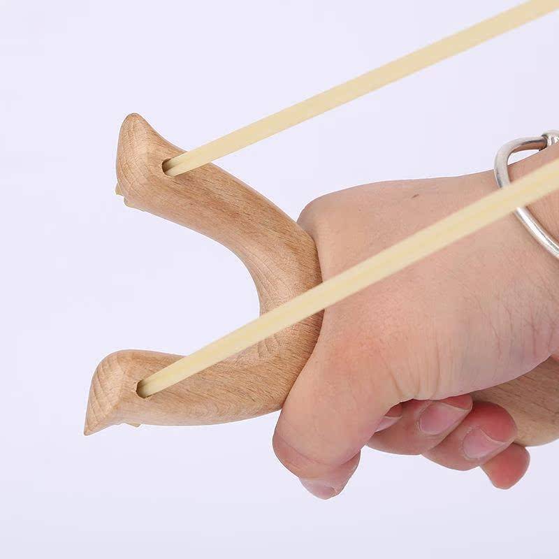 Traditional wooden slingshot outdoor competitive solid wood slingshot classic adult children toys toy wooden fork primary entry slingshot