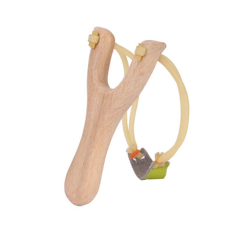 Traditional wooden slingshot outdoor competitive solid wood slingshot classic adult children toys toy wooden fork primary entry slingshot