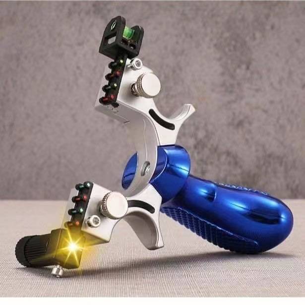 Slingshot of infrared high -precision sniper laser flat skin band steel balls Children's competition big power special bird gun