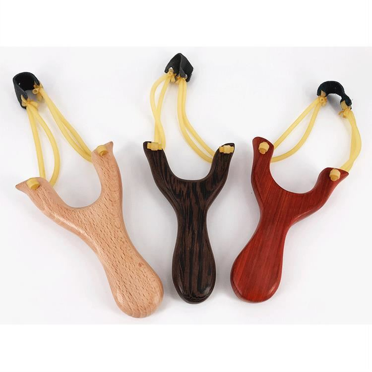 Traditional wooden slingshot outdoor competitive solid wood slingshot classic adult children toys toy wooden fork primary entry slingshot
