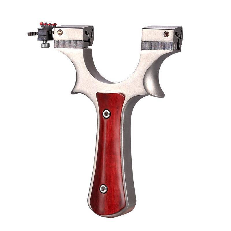 Slingshot new genuine high -precision high -precision large power flat skin fast -pressure stainless steel multifunctional bow titanium alloy sight