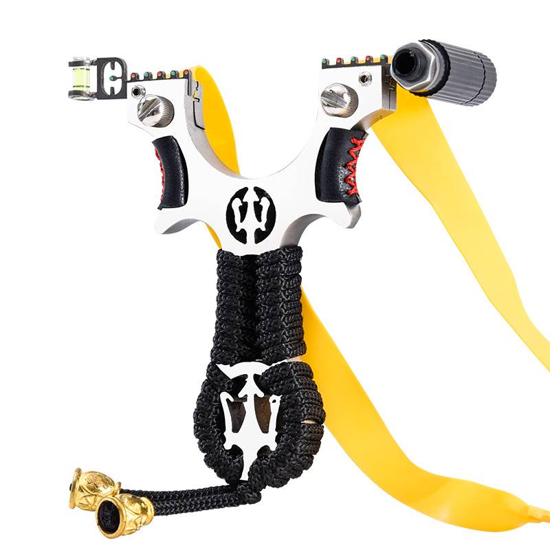 New high -power stainless steel slingshot outdoor actual combat authentic competition special slingshot flat rubber band high precision