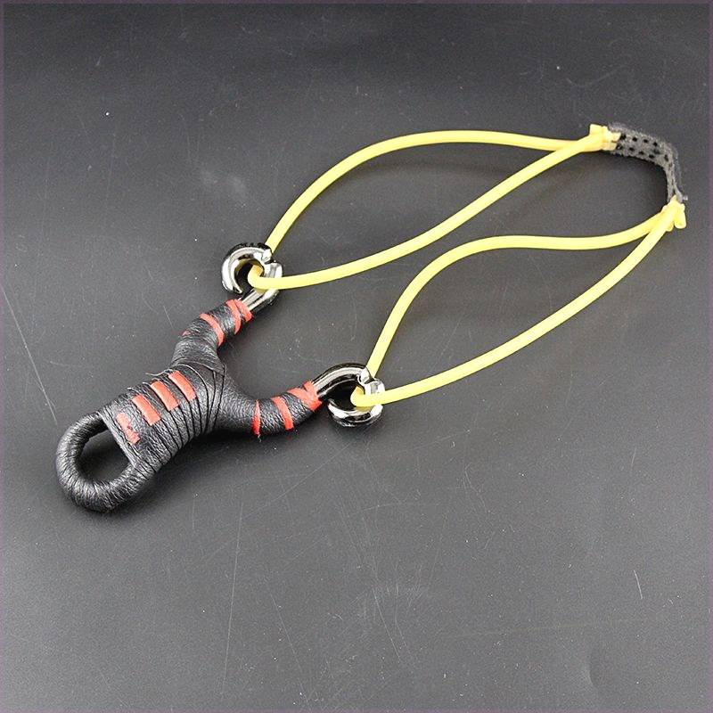 Slingshot adult special Tibetan antelope traditional rubber band slingshot anti -curved metal bullet rack strong competitive steel