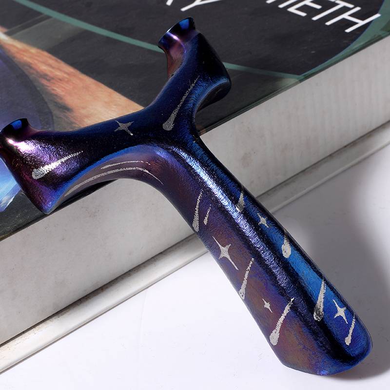 QUICK-HAIRED STAR, ALL TITANIUM ALLOY, BLUE BOWS, SHORT-DUGGERED TWIRLING, TWIRLING, TWIRLING TWIRLING