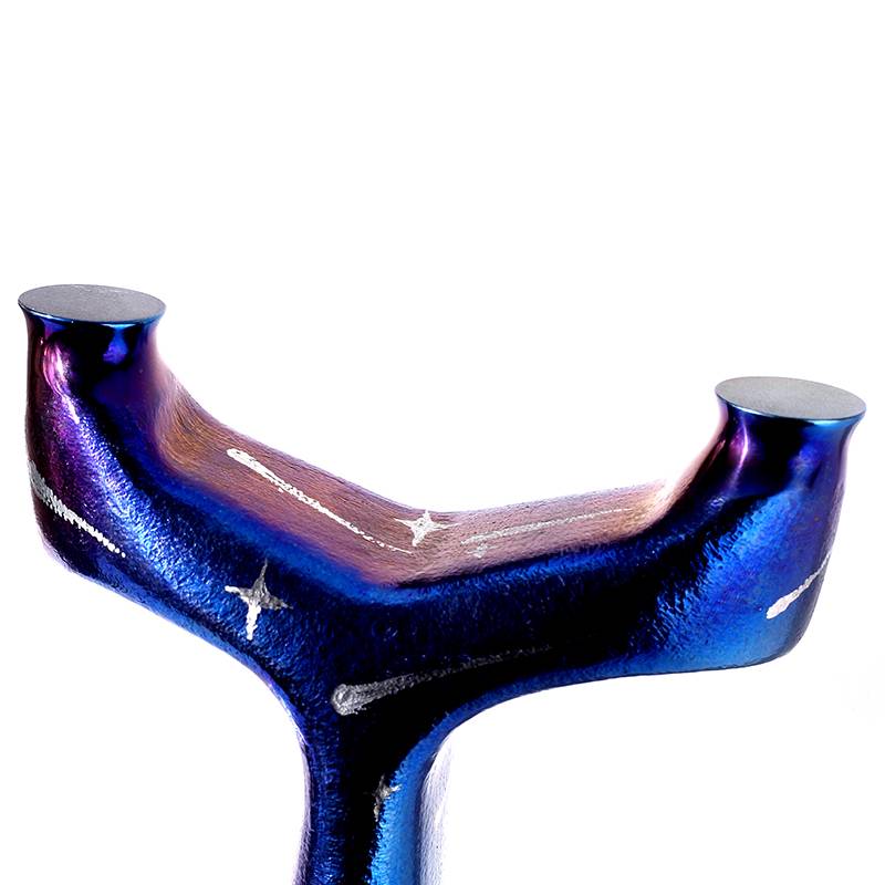 QUICK-HAIRED STAR, ALL TITANIUM ALLOY, BLUE BOWS, SHORT-DUGGERED TWIRLING, TWIRLING, TWIRLING TWIRLING