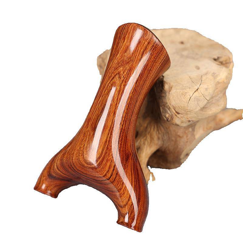 Sand iron sandalwood solid wood slingshot original wood high -precision flying tiger fork handmade outdoor professional anti -curved flat skin wood head