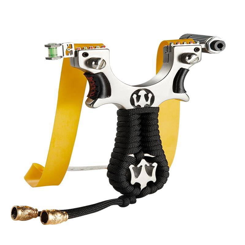 Stainless steel new high power thickened flat rubber band Single worker infrared laser high -precision demon six generation slingshot