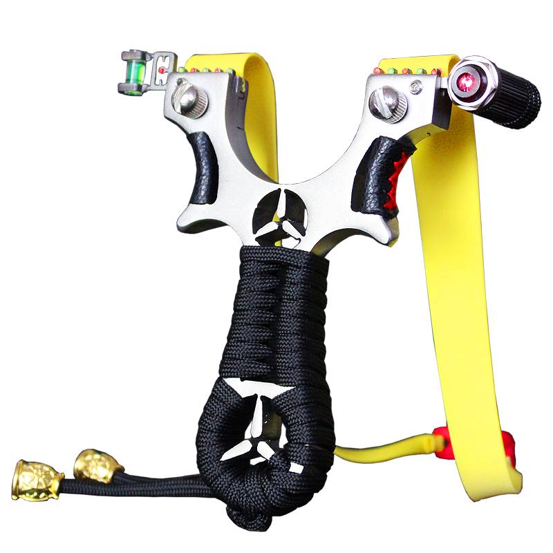 The new slingshot Daquan adult outdoor actual combat competition high -precision, high accuracy flat rubber band single workshop