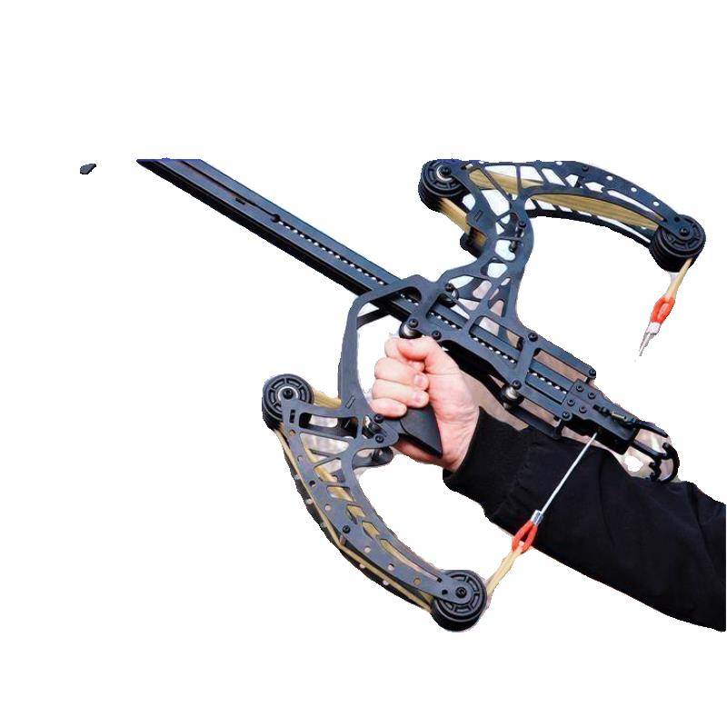 All metal 50 -consecutive hair composite bow and arrow composite slingshot new steel ball double -use ultra -long outdoor high -precision laser aiming
