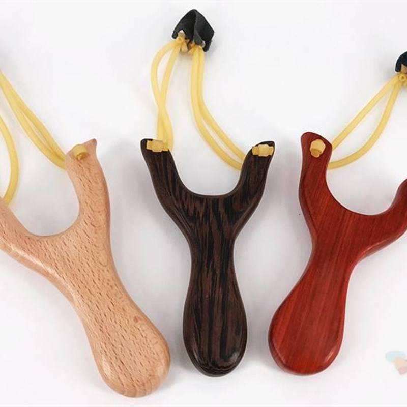Spot slingshot B Daquan slingshot high -precision slingshot big power sniper high elastic modified solid wood iron wood tradition