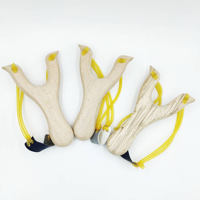 Children's slingshot toy solid wood bombers Daquan high -precision wood safe rubber band outdoor little boy toys