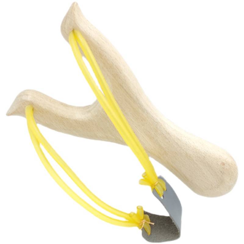 Children's slingshot toy solid wood bombers Daquan high -precision wood safe rubber band outdoor little boy toys