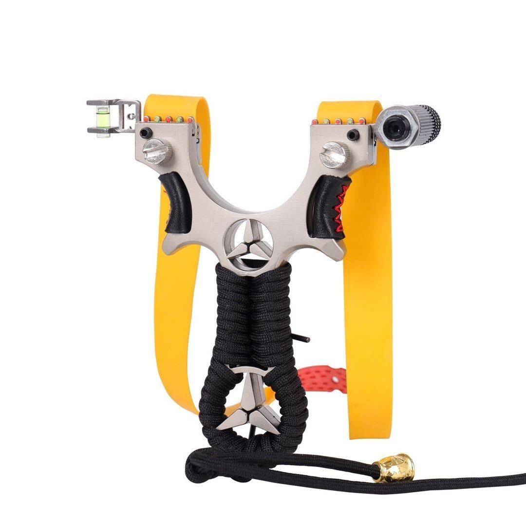 Slingshot High -precision Laser Quick Pressure and Flat Skin Stainless Steel Bow Metal Outdoor Power Bomb Special
