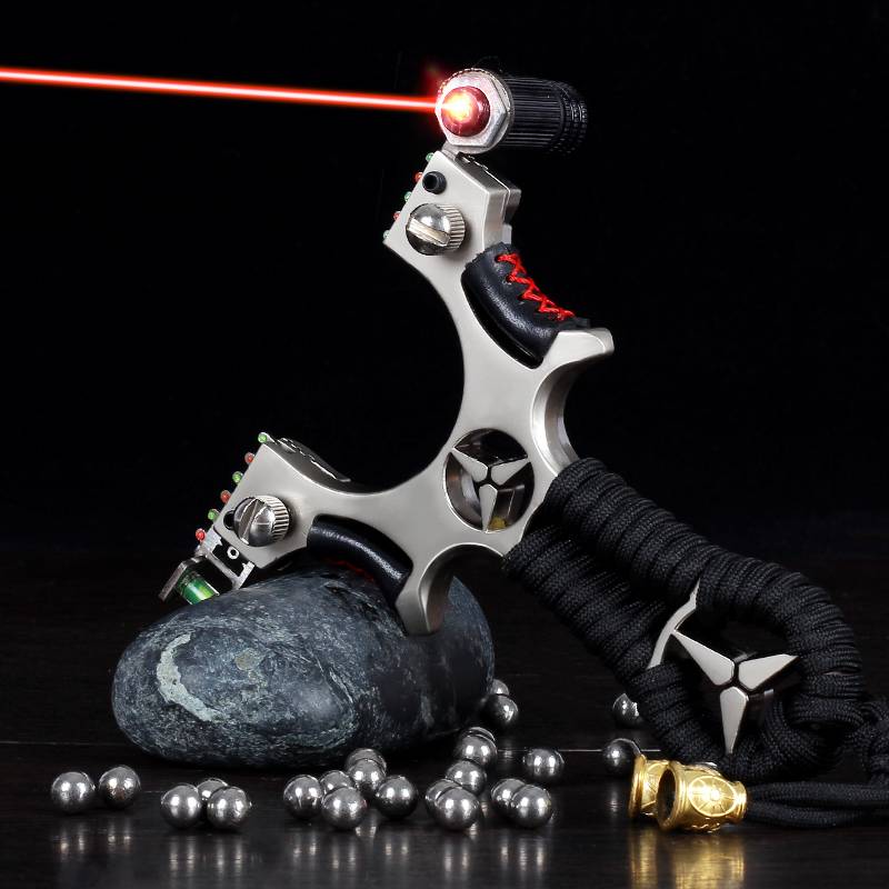 Outdoor new flat slingshot genuine competition for special high power, high precision, strong laser infrared arrow toy