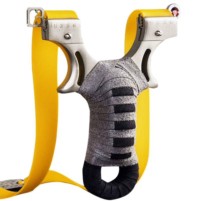 New hunter slingshot flat skin, high precision, powerful, powerful flat rubber band genuine fast pressure sling professional strong