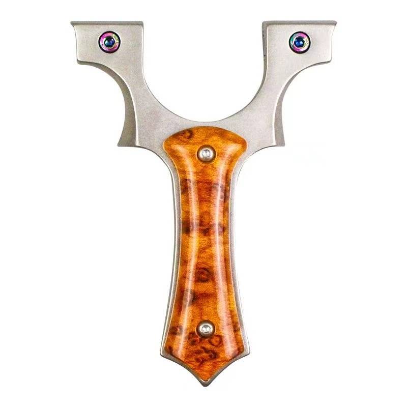 New Mavericks flat skin, fast pressure, accurate all -metal large power horn violent bullets round head Mavericks slingshot