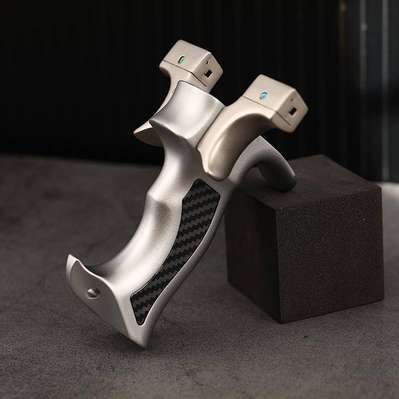 Genuine Bow, Hero Hero Stainless Steel Bow, Aluminum Alloy Handlers handle precision large power outdoor bow flat skin slingshot