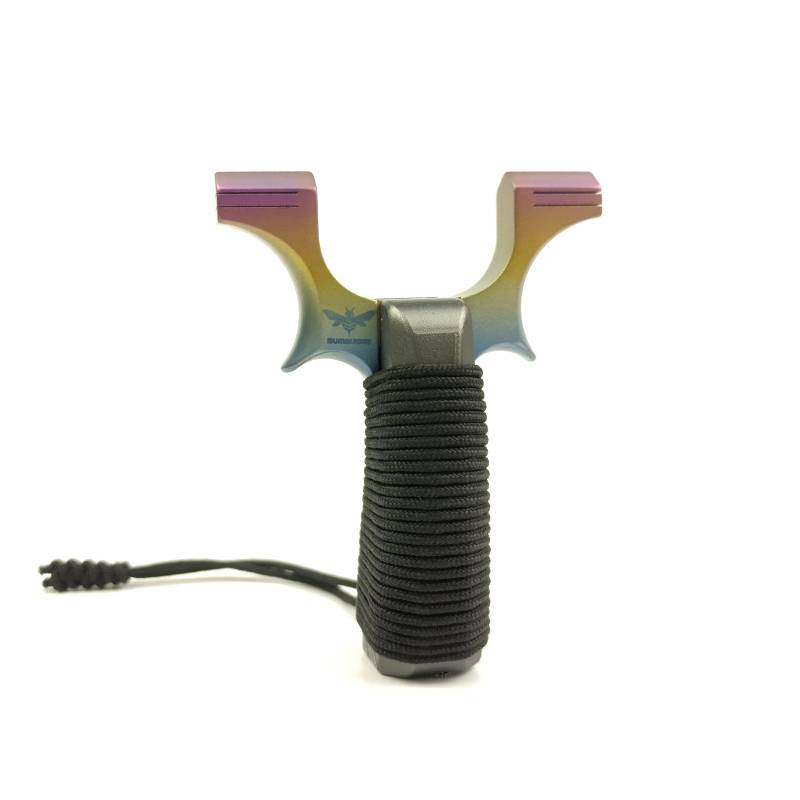 New TC21 titanium alloy Alxa r slingshot sewing scarred flat skin, high -precision high -precision power free card
