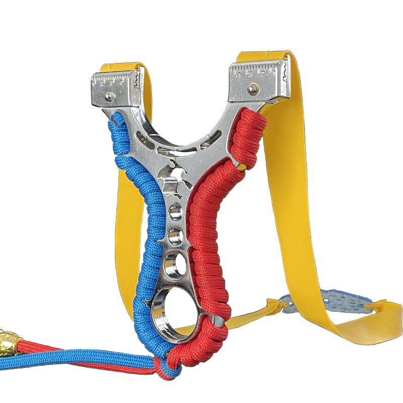 The new metal slingshot Daquan adult outdoor actual combat competition great power, high accuracy, flat skin single -handed shelf