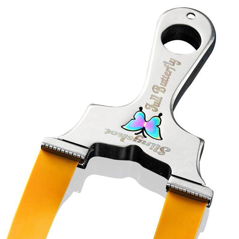 The new butterfly slingshot adult outdoor actual combat competition thick flat rubber bands single workstory dragon teeth high accuracy