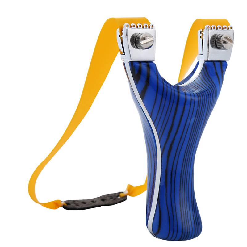 Thick flat skin slingshot new high -precision imitation wood large power competition adult special competitive bullets outdoors outdoor
