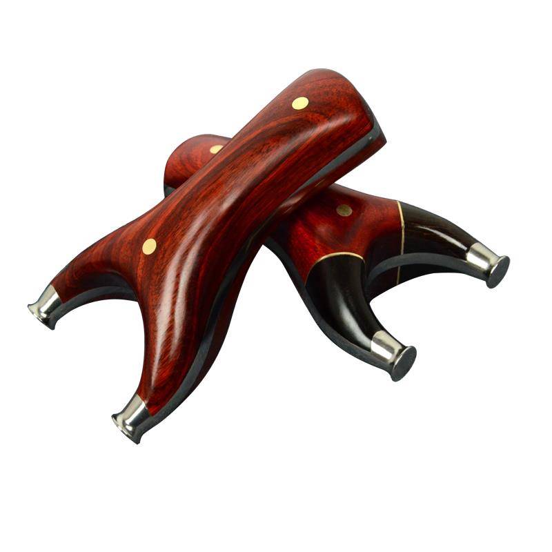 Slingshot TC21 titanium alloy flat skin bow flying tiger fork Grara mahoga patch dragon scales rosewood stitching anti -slingshot