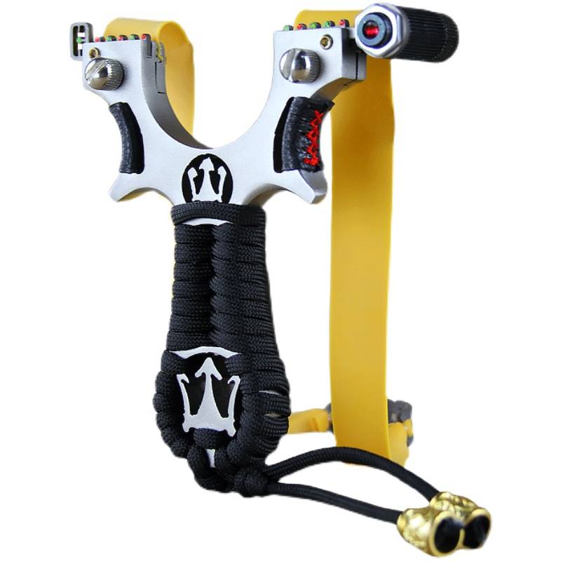 The new slingshot Daquan adult outdoor actual combat, high accuracy high accuracy laser infrared aiming at flat skin arrows