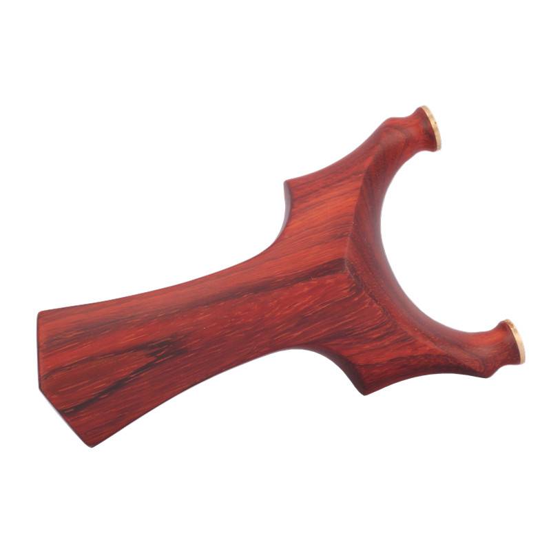 Solid wood red sandalwood flying tiger Girara rhino horns Rosewood copper head I precise sling out outdoor sports flat skin bombs