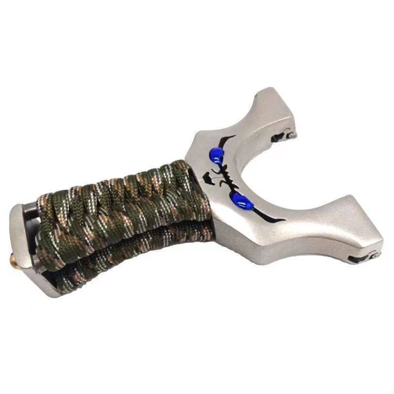 New stainless steel dragon tooth slingshot anti -song monsters dark buckle fast outdoor exemption high precision bullet shelf