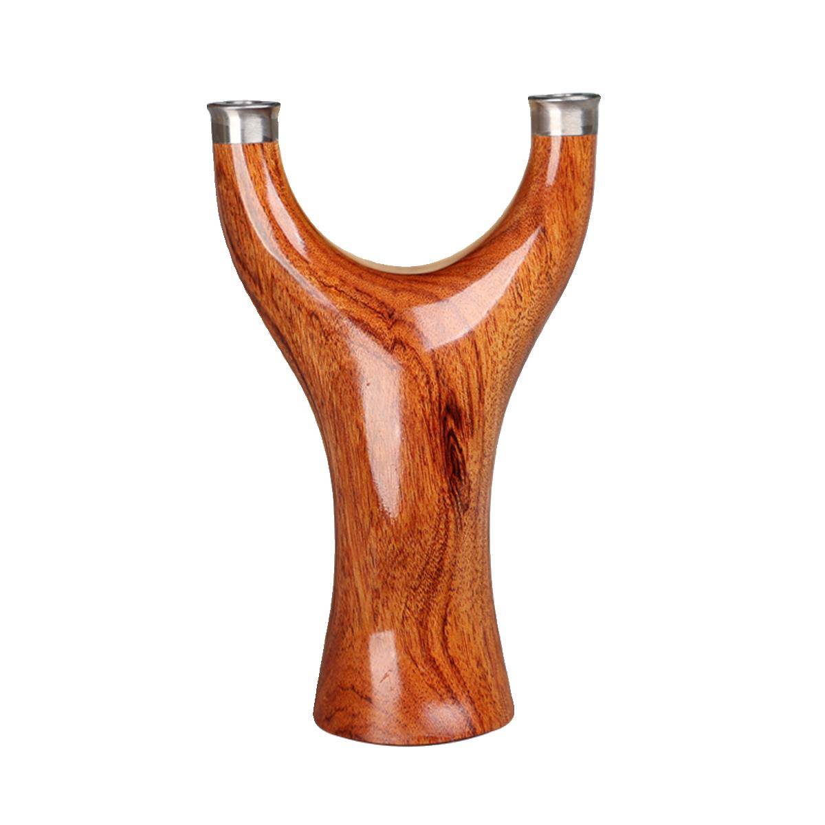 Quick pressure sand iron sandalwood solid wood slingshot original wood high -precision flying tiger fork manual outdoor outdoor exemption reflection flat skin