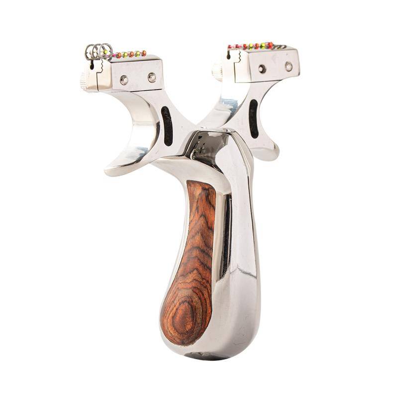 All steel wood chasing dragon flat skin precision slingshot high -precision fast pressure special bullets outdoor competition exemption high -pressure major