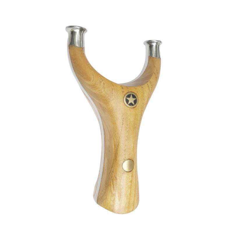 Logu five -star flying tiger anti -tiger reflecting flat skin high -precision small bow door competitive solid wood slingshot Daquan