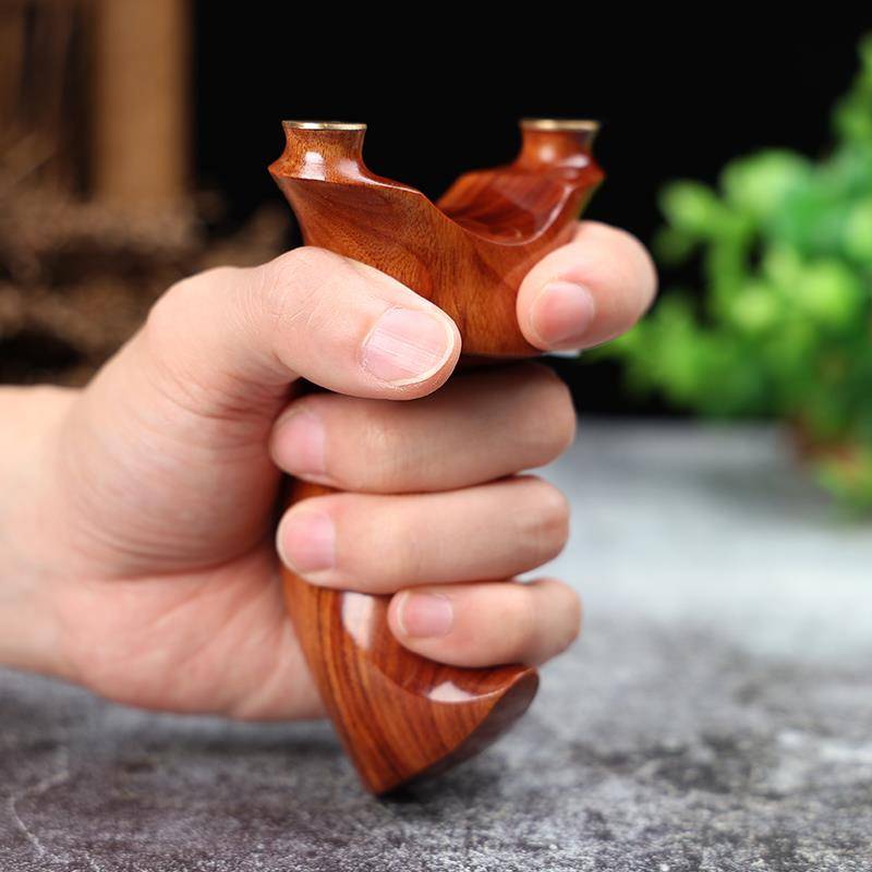2024 new sand iron solid sandalwood slingshot original wood high tiger accurate household fly fork handmade professional anti -song flat skin