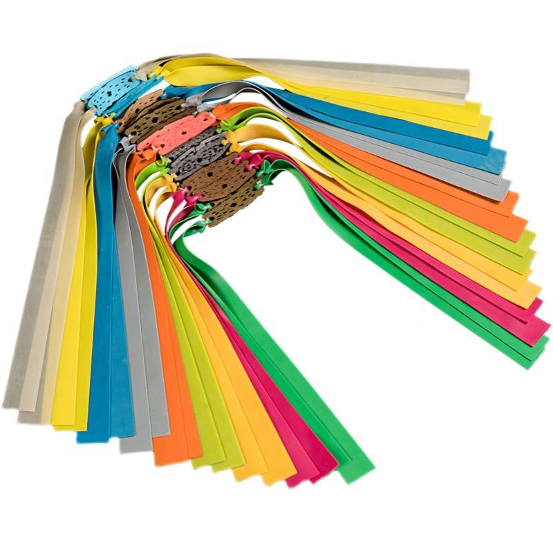 Violence thickened slingshot flat rubber band high elastic high -precision wear resistance and durable type with rack masks group medium pull sling skin