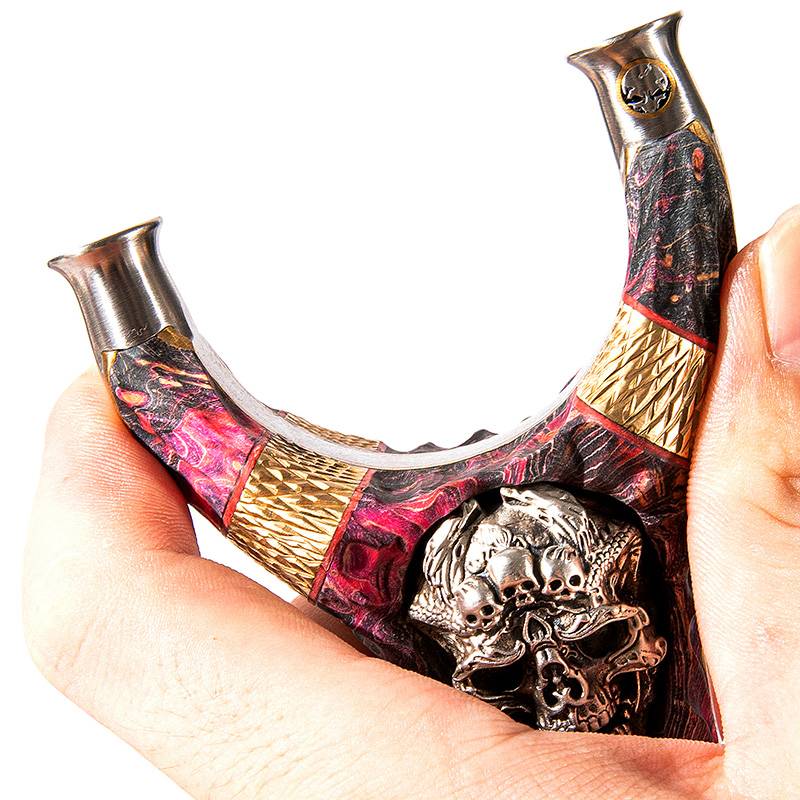 All -titanium alloy TC21 Patch Flying Tiger Pure Silver Flat Snake Revitalized Slingshot Handmade Precision Outdoor Bullet Lord Lord