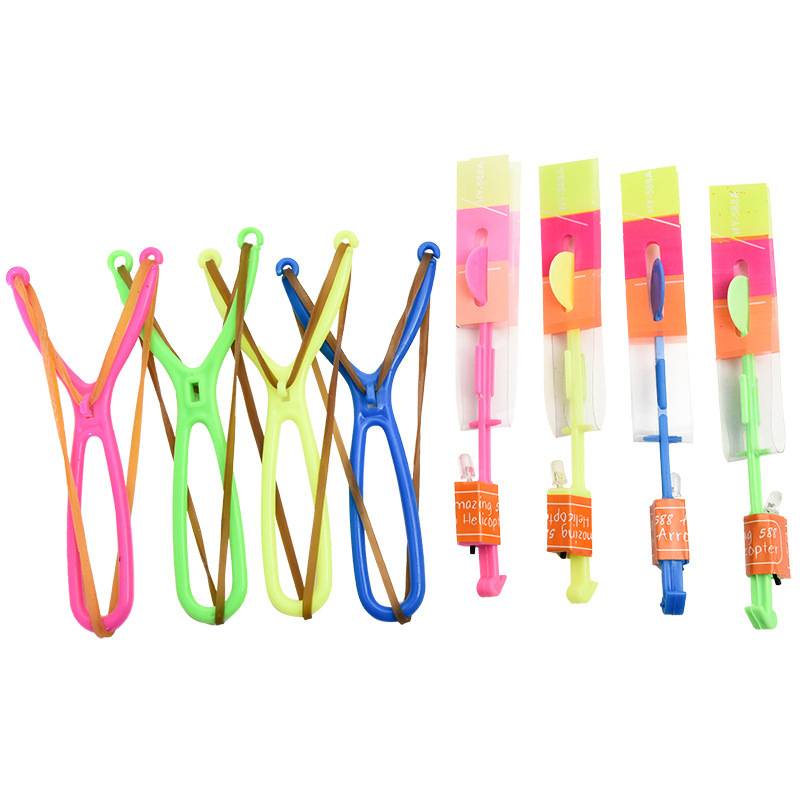 Hot selling glowing slingshot Flying Arrow Night Market Stallfire Source Ejection Flying Sky Flying San