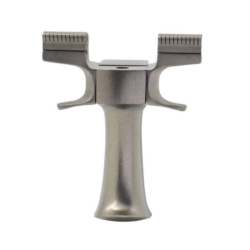 New stainless steel thickened dragon teeth fast pressure Daniu slingshot outdoor high precision flat skin big power competitive slingshot
