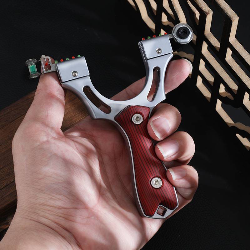 Flat Ski Bow Cavaliers Zinc Alloy Quick Pressing Slinges toys Bow Big Powerful Novice Bow
