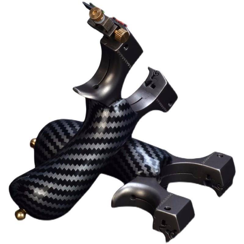 Dark buckle slingshot Dragon teeth fast titanium alloy high -precision dragon bird flat skin slingshot adult outdoor power slingshot