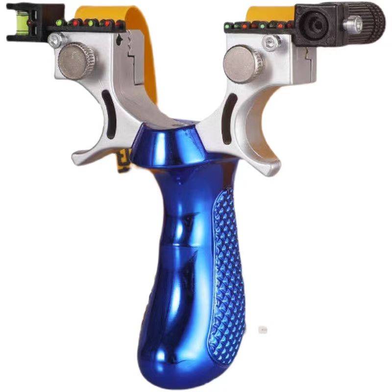 Slingshot high -precision genuine laser quick pressure accurate flat skin bow adult outdoor competitive powerful bombers special
