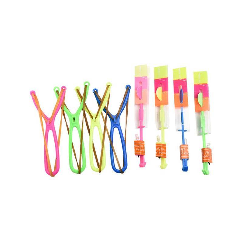 Children's Blow Bow Flying Arrow Flying Sword Ejection Rocket Flying Bamboo Dragonfly Plaza Night Market Stalls toys