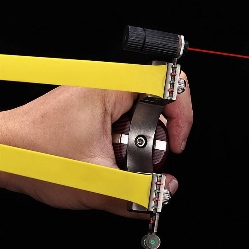 G10 hand handle stainless steel slingshot new infrared laser high -precision M large power anti -bow flat skin steel ball