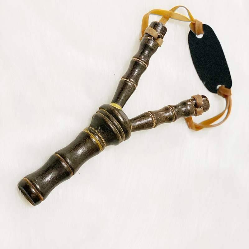 Slingshot toy rubber band Children's safety and high precision Children play slingshot wooden solid wood slingshot boys toys