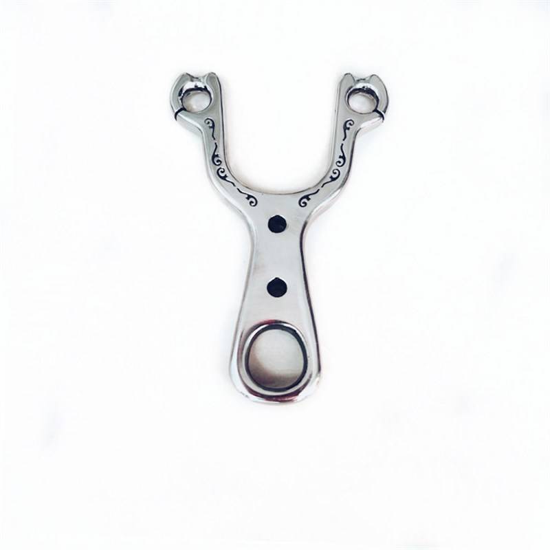 440C stainless steel slingshot is super hard and not out of the pits, the straight board will Liulang F with positioning slot round skin traditional bullet outdoor competition